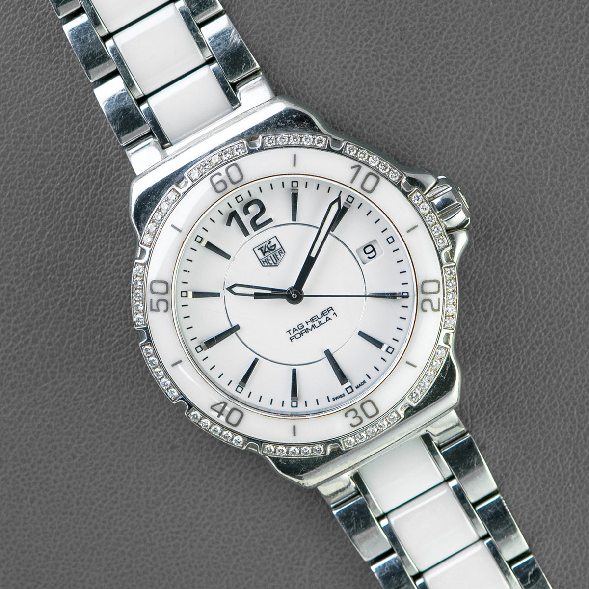 TAG Heuer Formula 1 Diamond WAH1213 White Dial 37mm