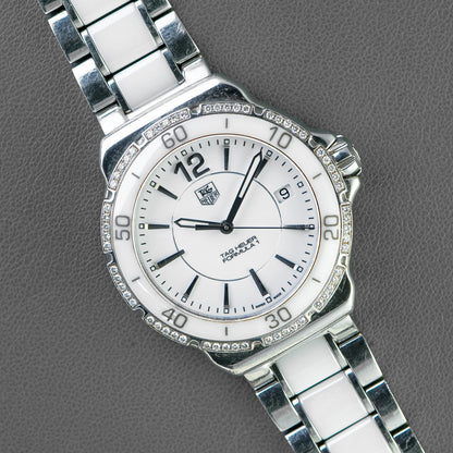 TAG Heuer Formula 1 Diamond WAH1213 White Dial 37mm