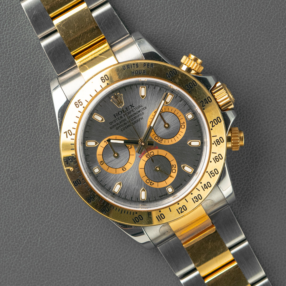 Rolex Cosmograph Daytona 116523 Two-Tone Gray Dial 40mm