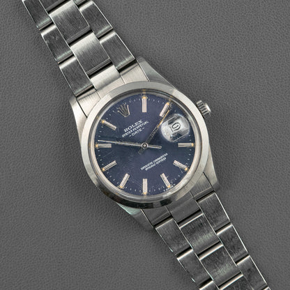 Rolex Oyster Perpetual Date 1500 Blue Dial 34mm