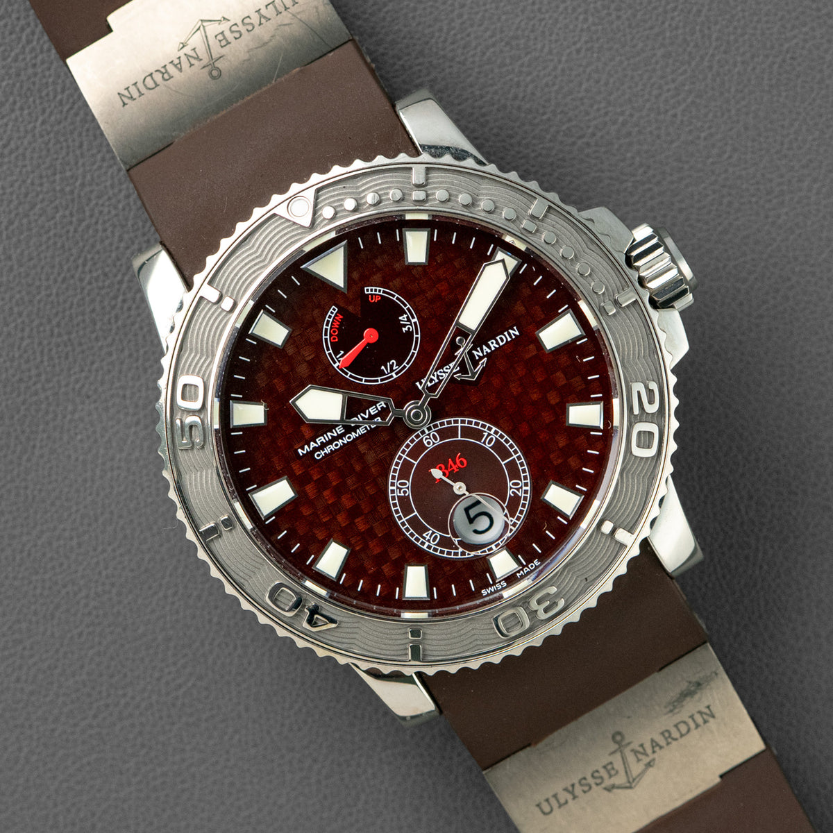 Ulysse Nardin Maxi Marine Diver Automatic Brown Dial 42.7mm