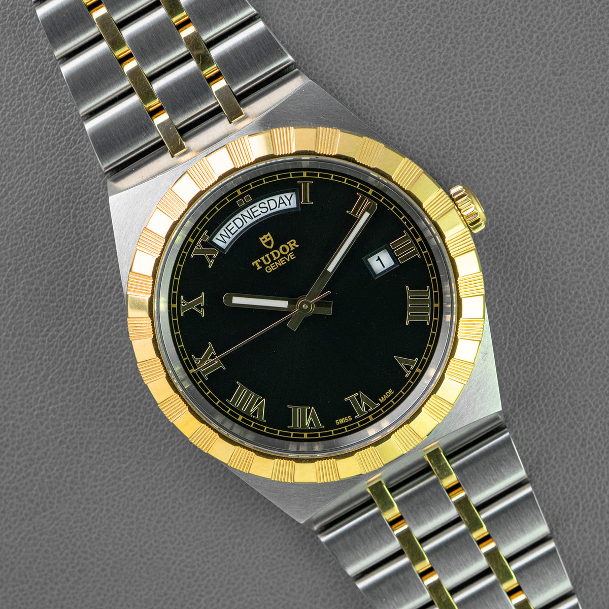 Tudor Royal Two-Tone Day-Date Black Dial 41mm