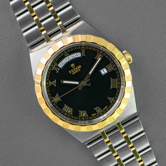 Tudor Royal Two-Tone Day-Date Black Dial 41mm