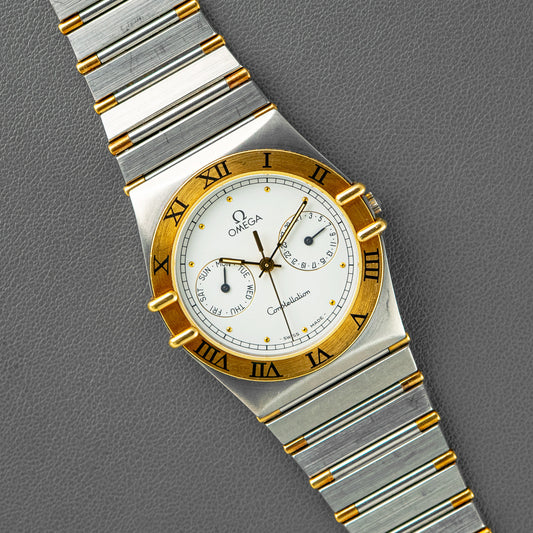 Omega Constellation Manhattan Day-Date Two-Tone Quartz 33mm