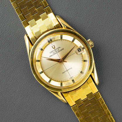 Universal Genève Polerouter Date Automatic Gold Capped 35mm