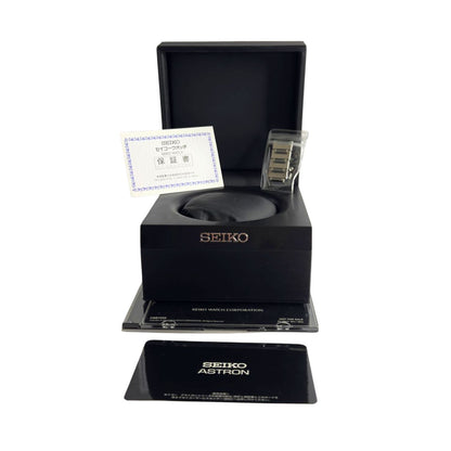 Seiko Astron GPS Solar Chronograph Black Dial 45mm