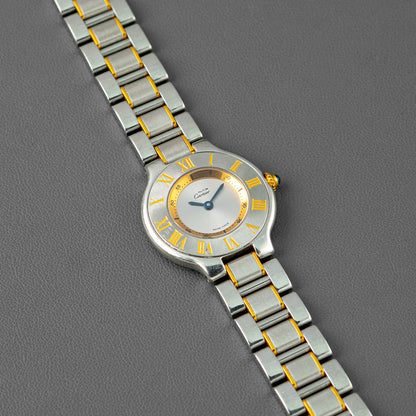 Cartier Must de Cartier 21 Two-Tone Silver Dial 31mm