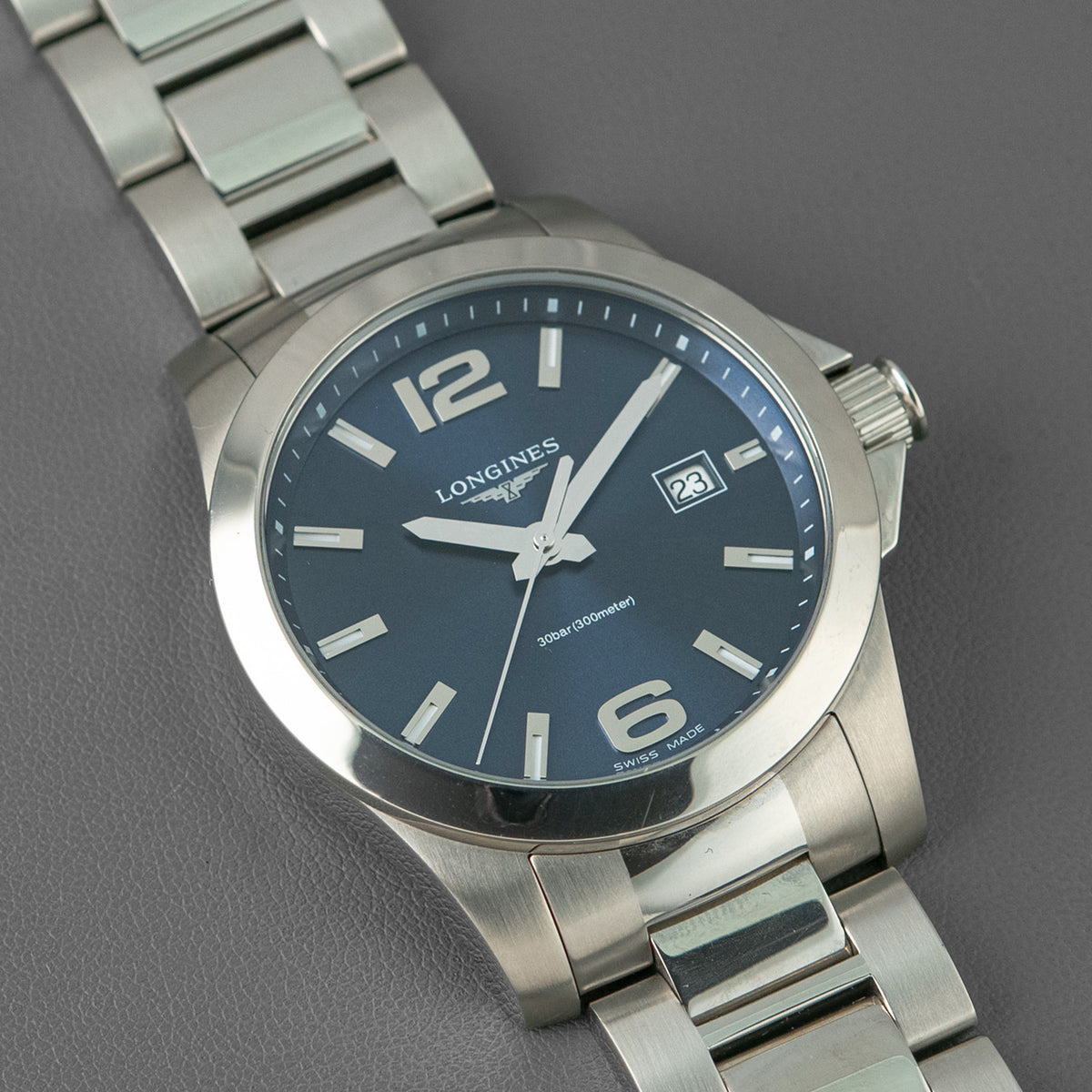 Longines Conquest Quartz Date Blue Dial 41mm