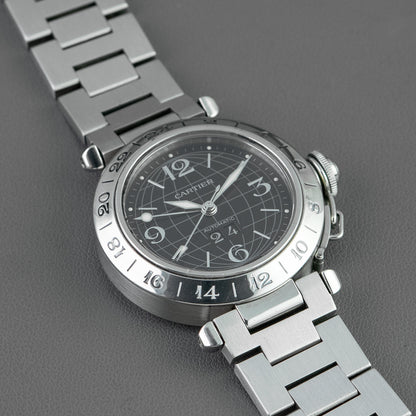 Cartier Pasha GMT Automatic Black Dial 35mm