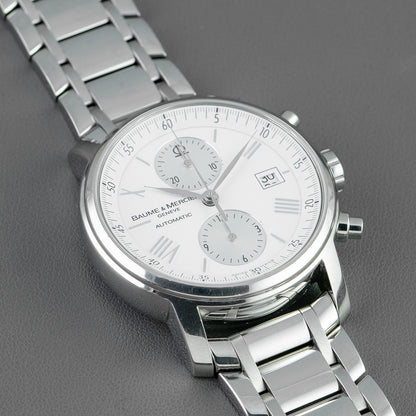 Baume & Mercier Classima Executive Chronograph Silver Dial 42mm