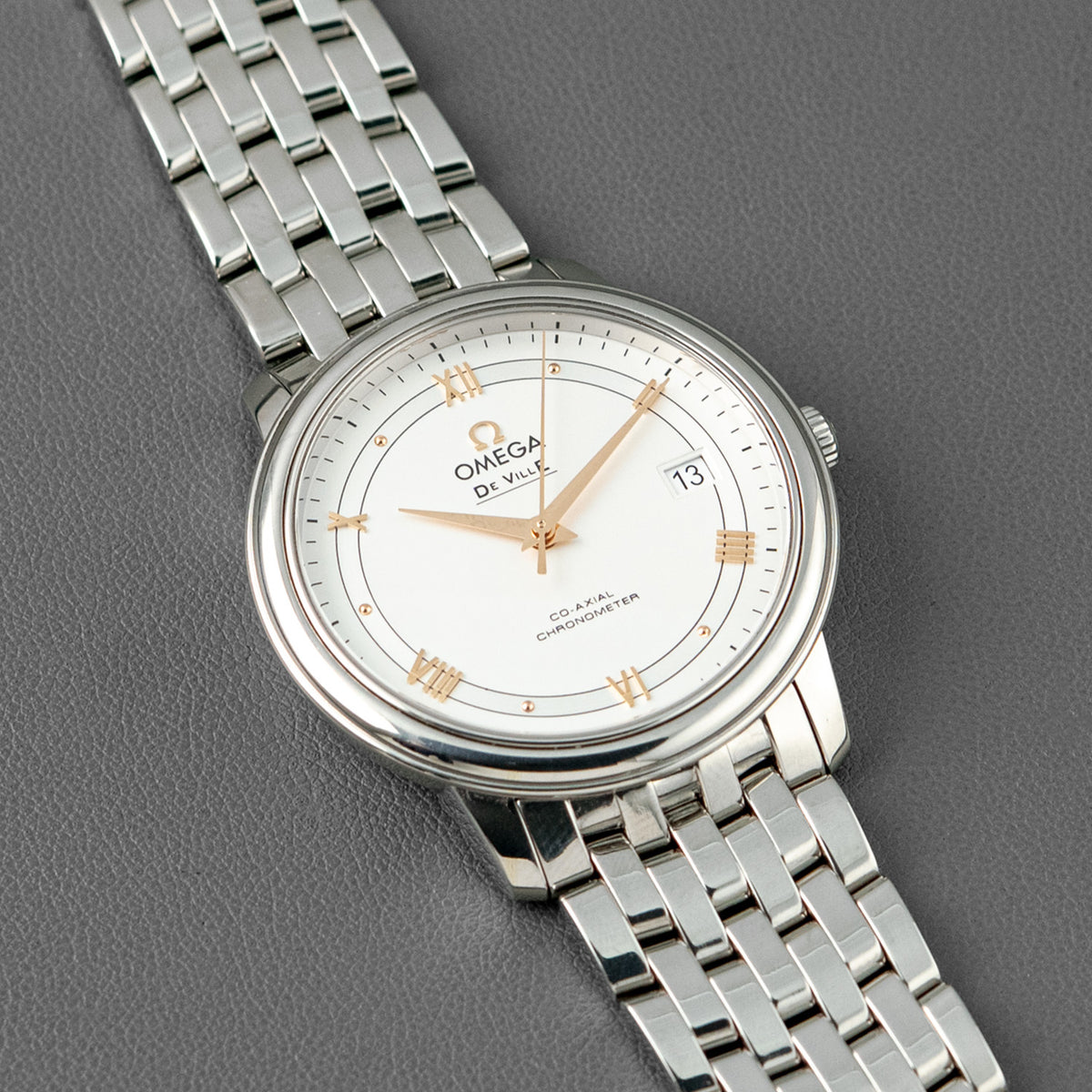 Omega De Ville Prestige Co-Axial Silver Dial 39.5mm