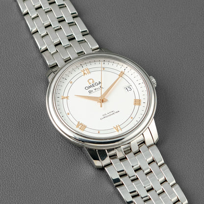 Omega De Ville Prestige Co-Axial Silver Dial 39.5mm
