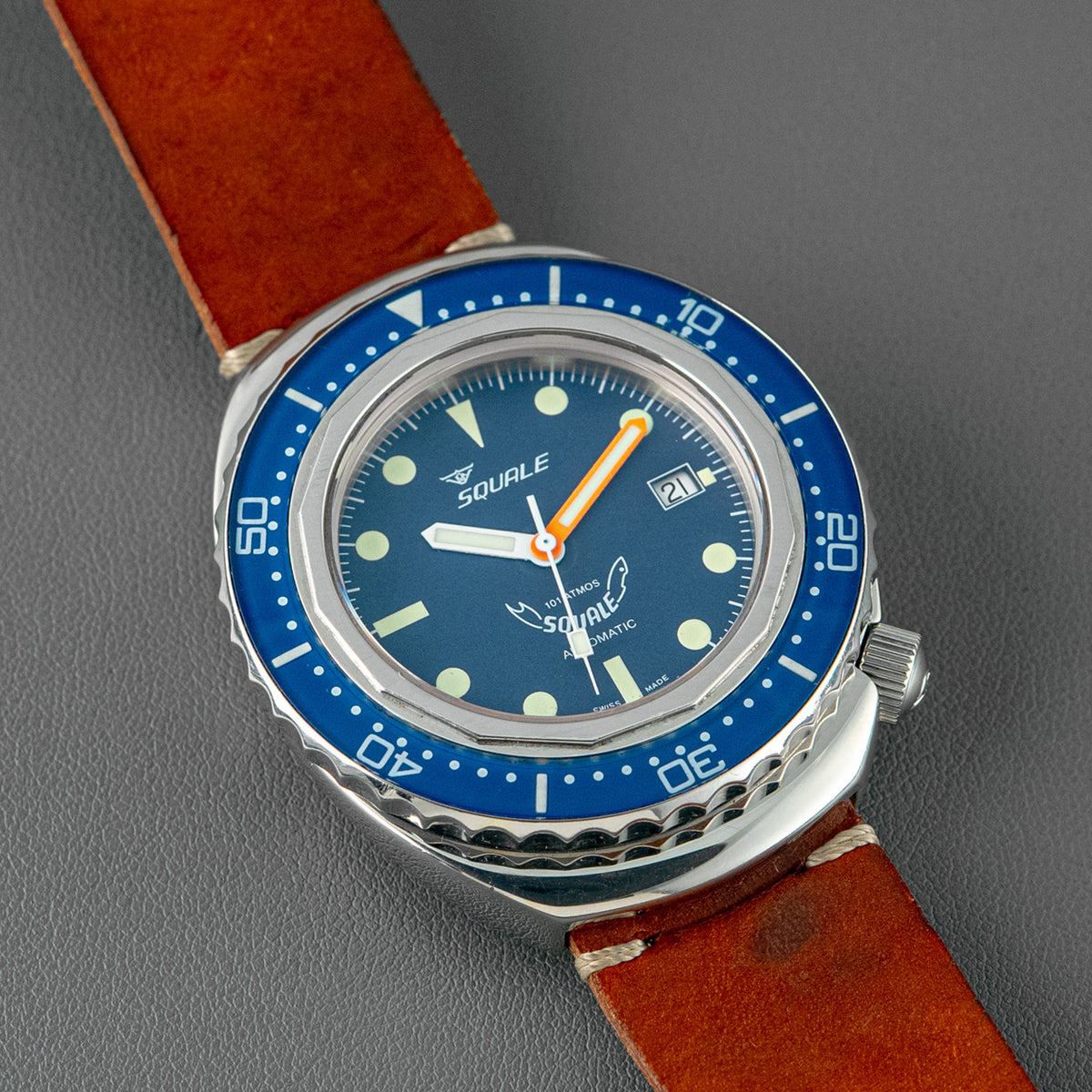 Squale 2002 101 Atmos Automatic Blue Dial 2002A 44mm