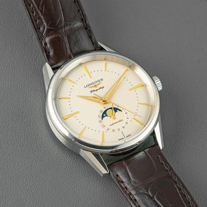 Longines Flagship Heritage Moonphase Automatic Silver 38.5mm