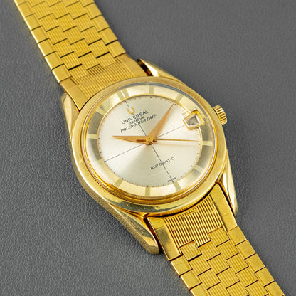 Universal Genève Polerouter Date Automatic Gold Capped 35mm