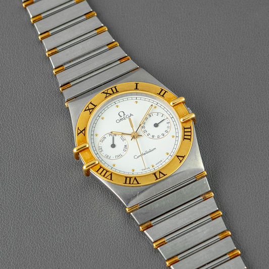 Omega Constellation Manhattan Day-Date Two-Tone Quartz 33mm