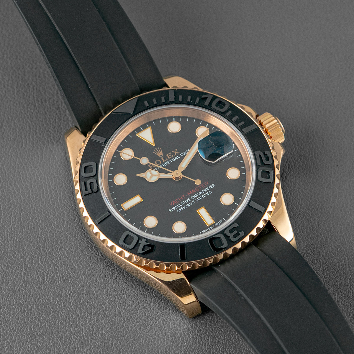 Rolex Yacht-Master 40 Everose Gold Black Dial 40mm