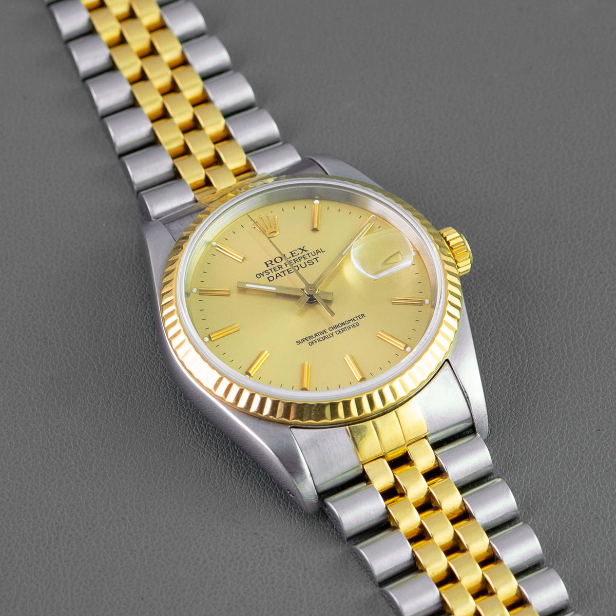 Rolex Datejust 16233 Two-Tone Champagne Dial 36mm