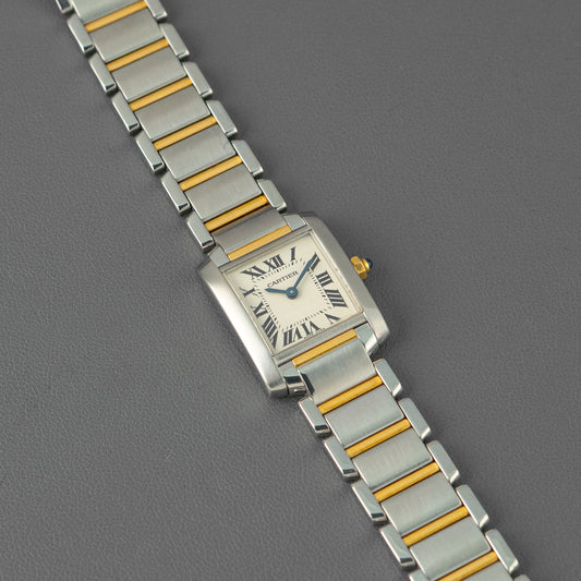 Cartier Tank Française Small Two-Tone Silver Dial 20mm