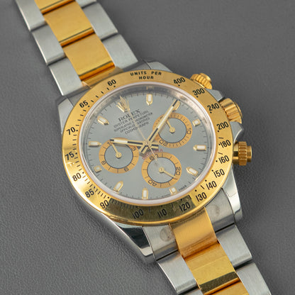 Rolex Cosmograph Daytona 116523 Two-Tone Gray Dial 40mm