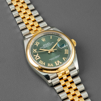 Rolex Datejust 126203 Two-Tone Mint Green Dial 36mm