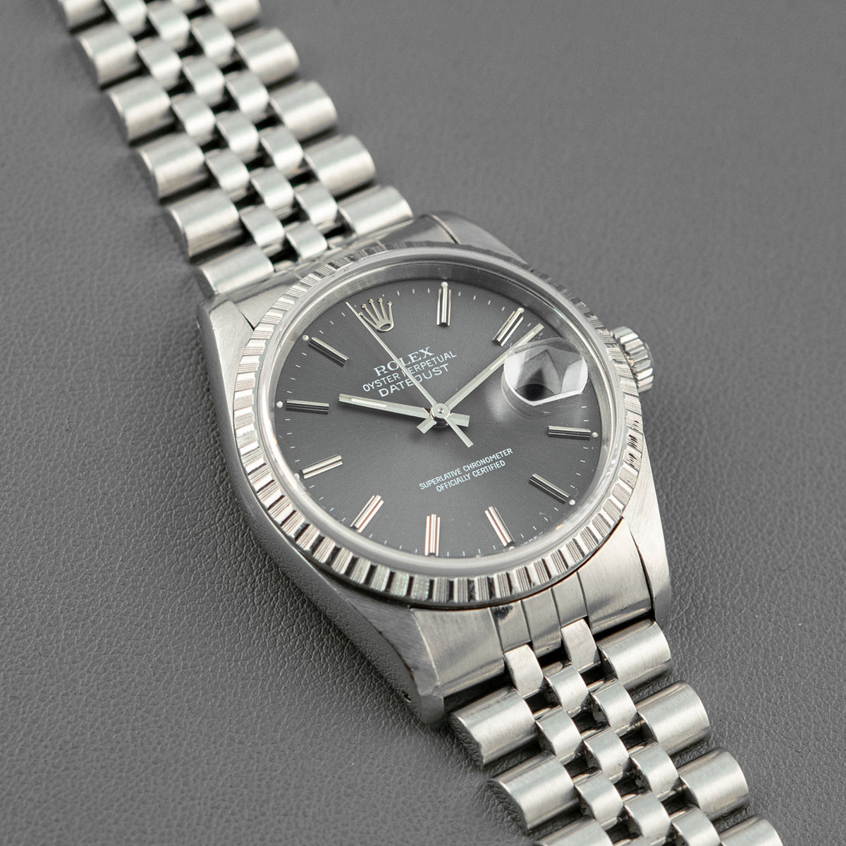 Rolex Datejust Jubilee 16220 Grey Dial 36mm