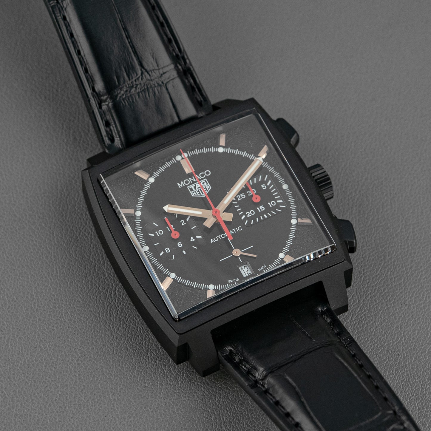 TAG Heuer Monaco "Dark Lord" Black Dial 39mm