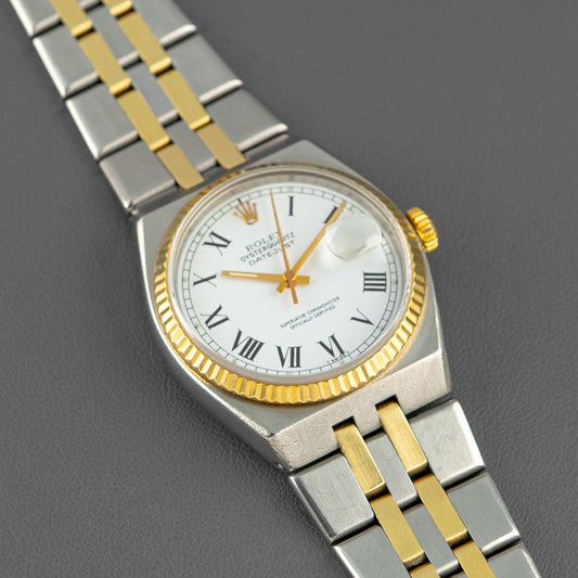 Rolex Datejust Oysterquartz 17013 White Roman Dial 36mm