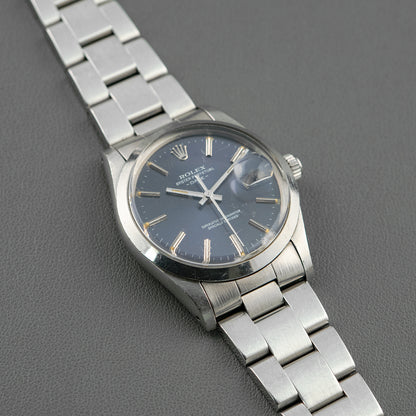 Rolex Oyster Perpetual Date 1500 Blue Dial 34mm
