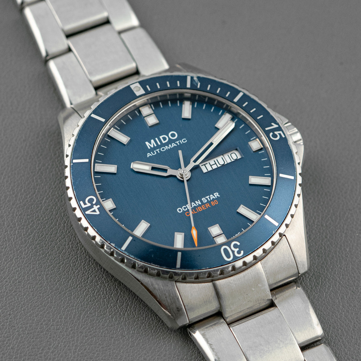 Mido Ocean Star Automatic Caliber 80 Blue Dial 42.5mm