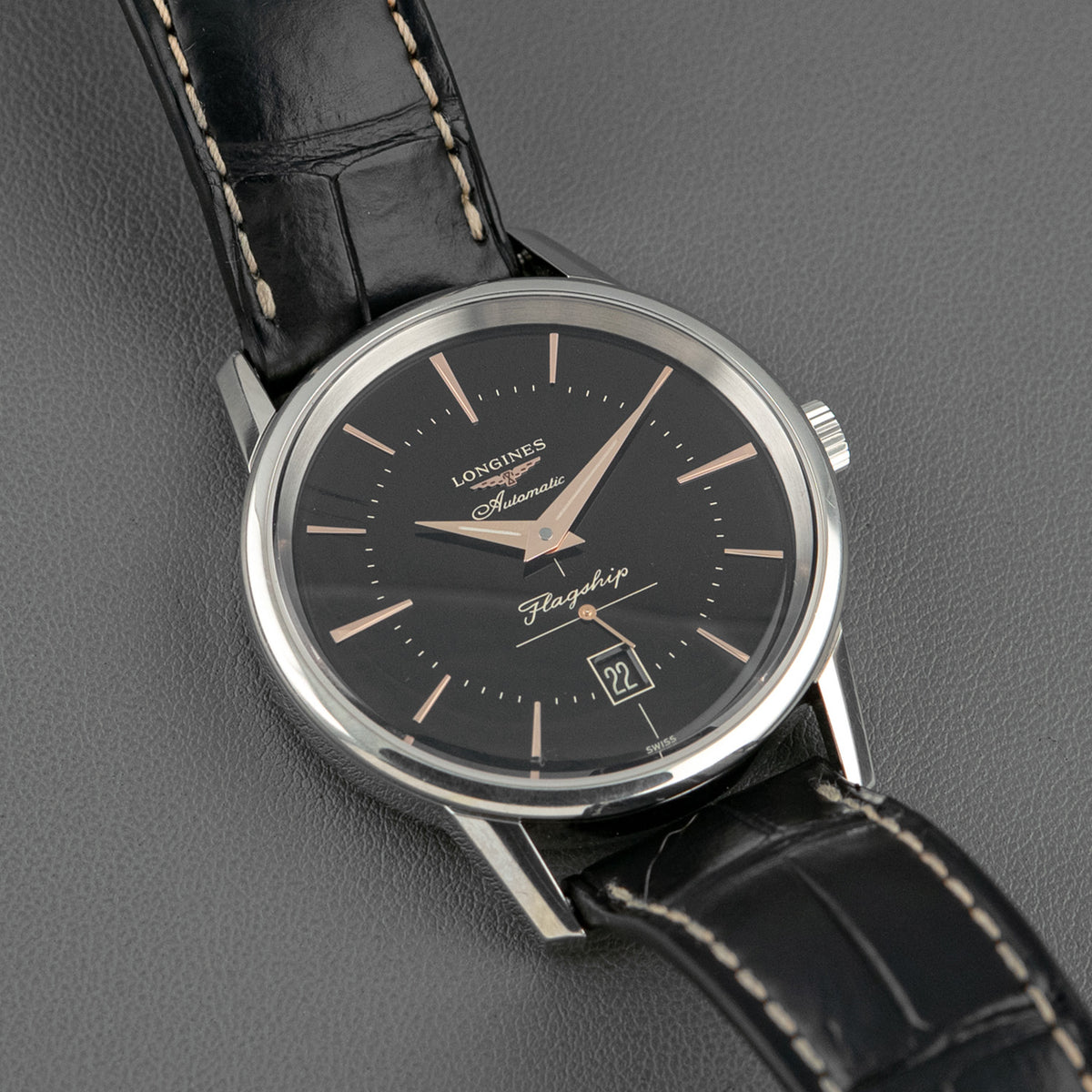 Longines Flagship Heritage Automatic Black Dial 38.5mm