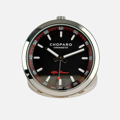 Chopard for Alfa Romeo Table Clock Black Dial 85mm 94104-0453