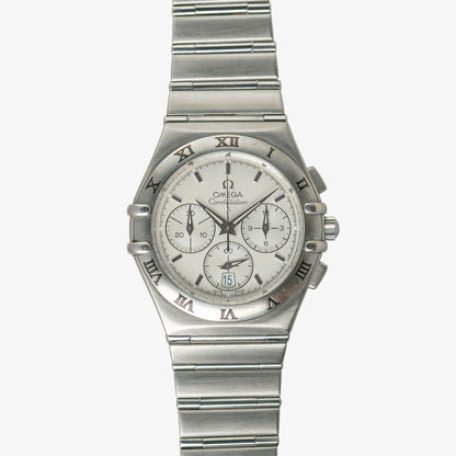 Omega Constellation Double Eagle Chronograph Silver Dial 39mm