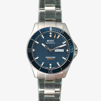 Mido Ocean Star Automatic Caliber 80 Blue Dial 42.5mm