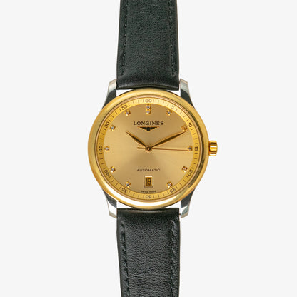 Longines Master Collection Automatic Diamond Golden Dial 38.5mm
