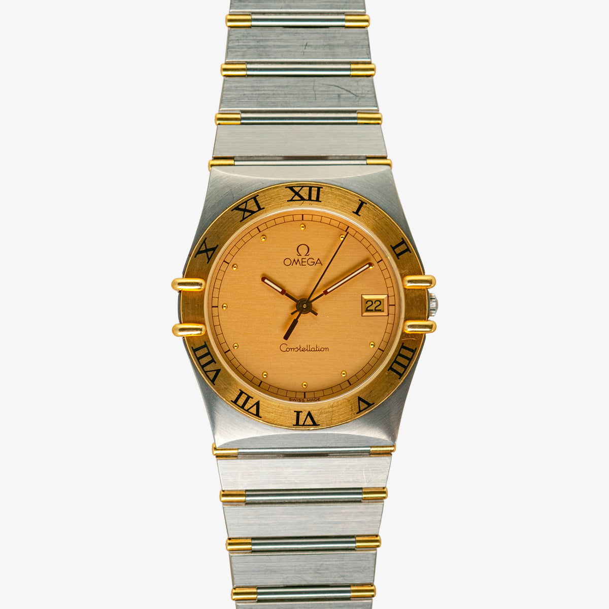 Omega Constellation Manhattan Two-Tone Champagne Dial 33mm