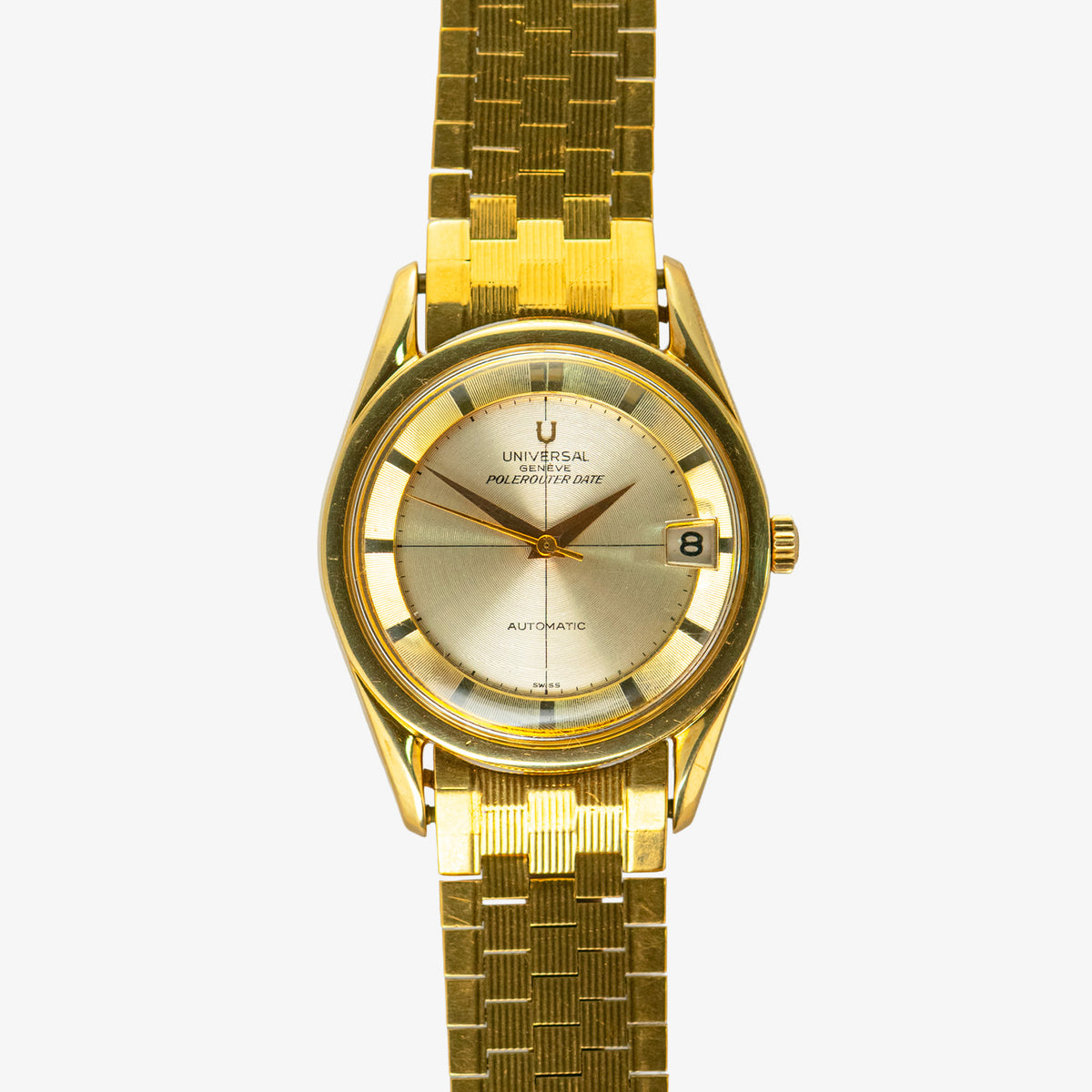 Universal Genève Polerouter Date Automatic Gold Capped 35mm