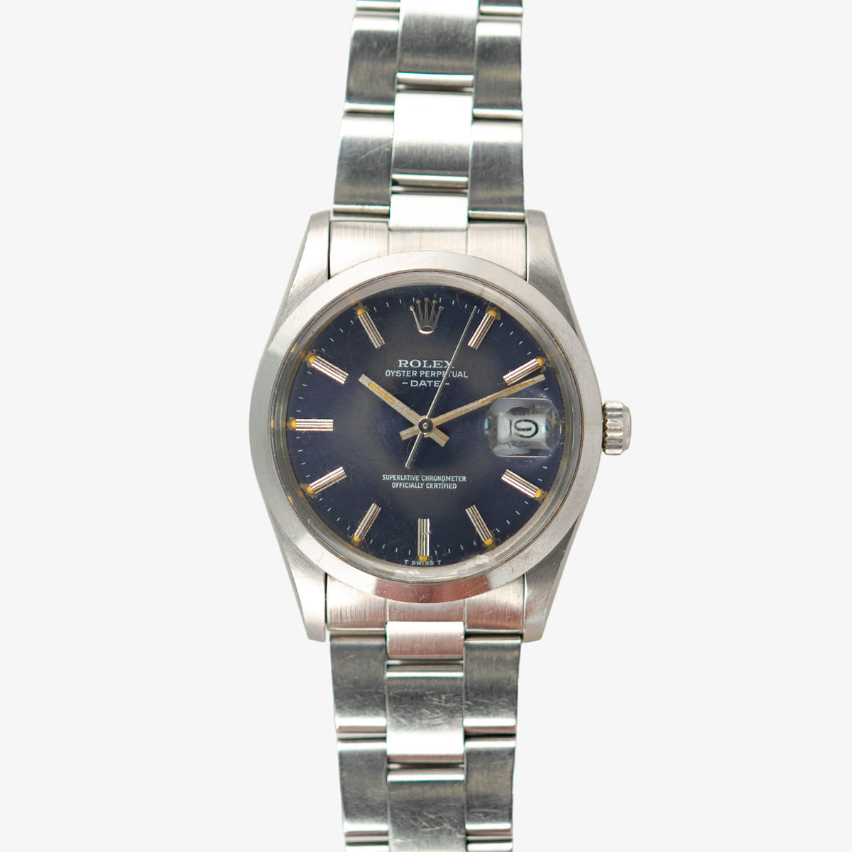 Rolex Oyster Perpetual Date 1500 Blue Dial 34mm