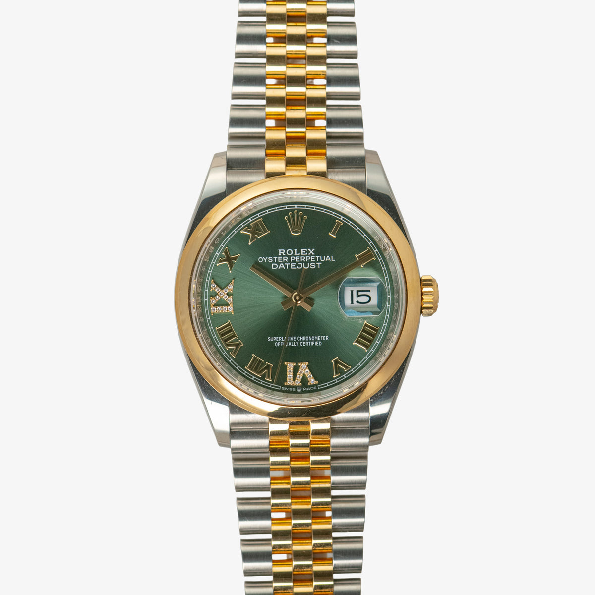 Rolex Datejust 126203 Two-Tone Mint Green Dial 36mm