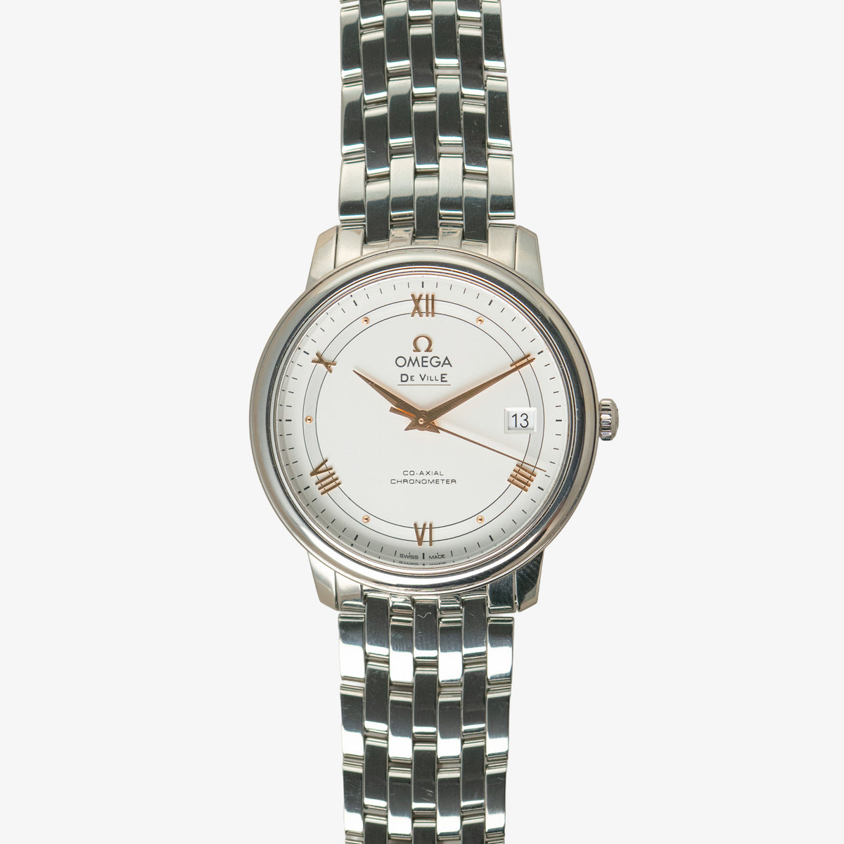 Omega De Ville Prestige Co-Axial Silver Dial 39.5mm