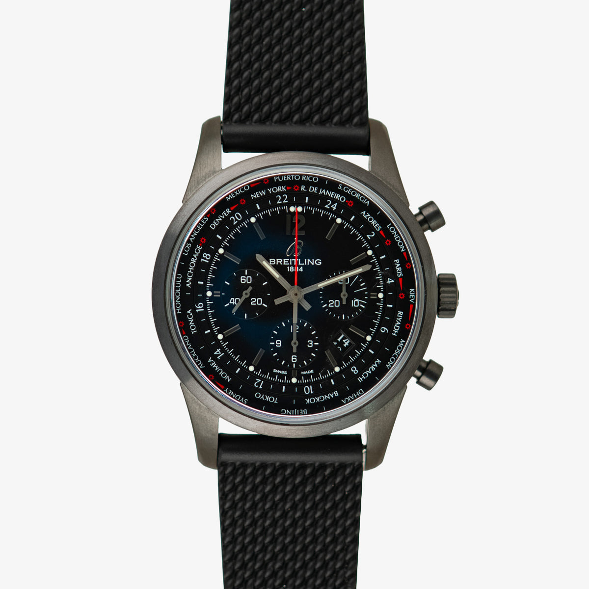 Breitling Transocean Unitime Pilot World Time Chronograph 46mm