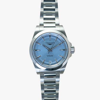 Longines Conquest Automatic Lavender Dial 34mm