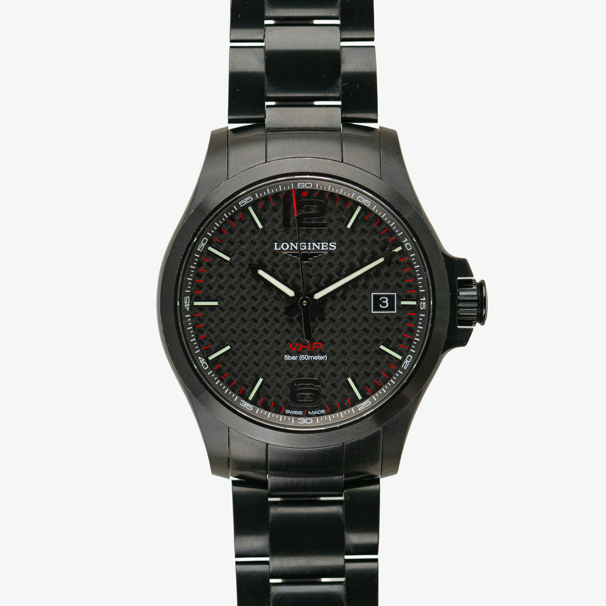 Longines Conquest V.H.P. Quartz Black Carbon 41mm