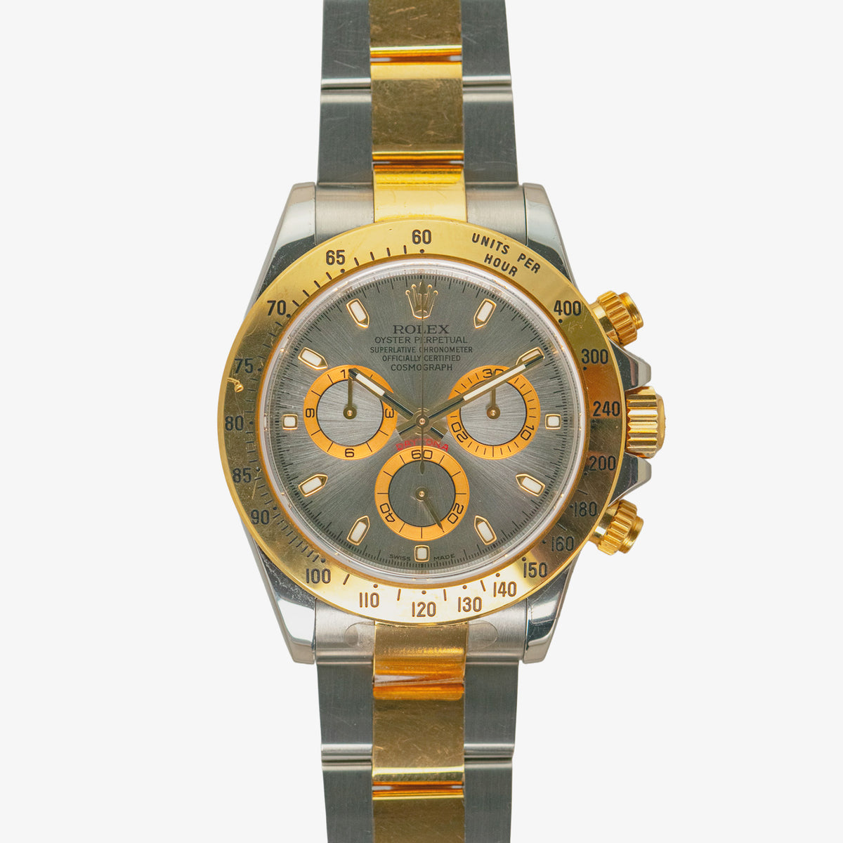 Rolex Cosmograph Daytona 116523 Two-Tone Gray Dial 40mm