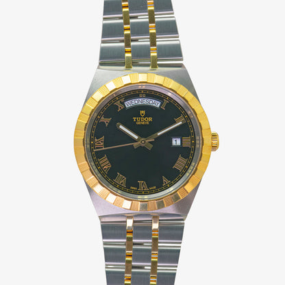 Tudor Royal Two-Tone Day-Date Black Dial 41mm