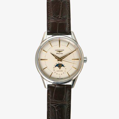 Longines Flagship Heritage Moonphase Automatic Silver 38.5mm