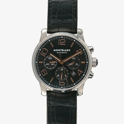 Montblanc TimeWalker Chronograph Black Dial Red Gold 43mm