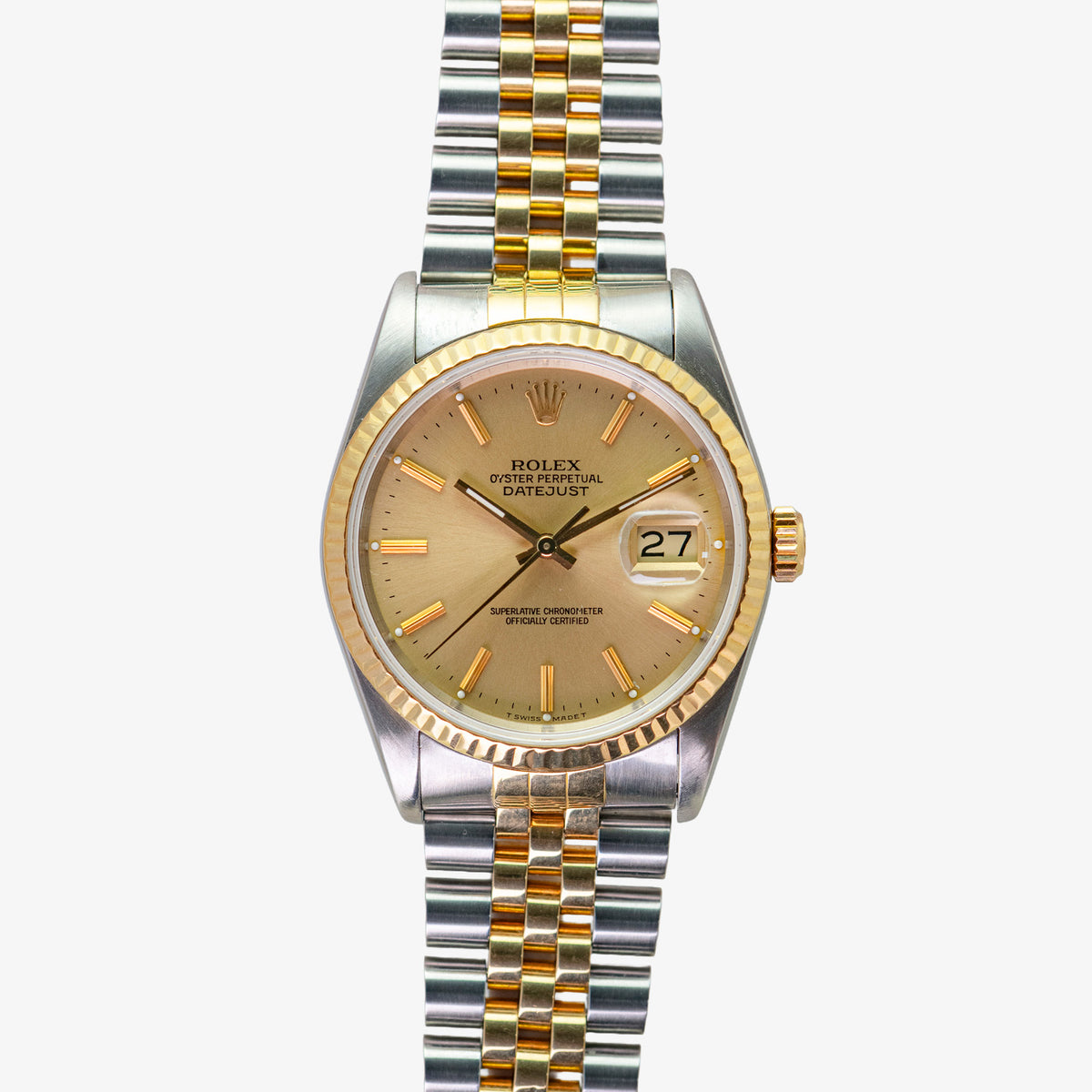 Rolex Datejust 16233 Two-Tone Champagne Dial 36mm