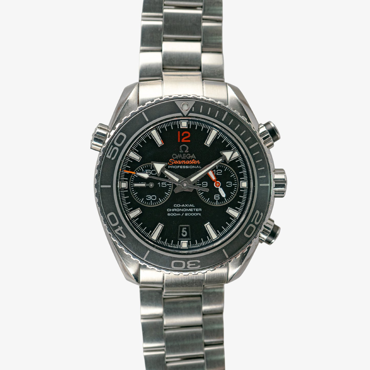 Omega Planet Ocean 600M Chronograph Black Dial 45.5mm