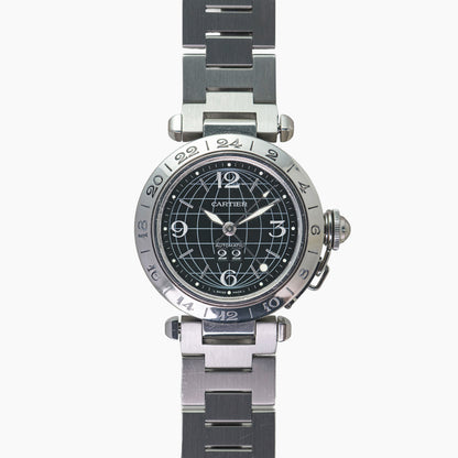 Cartier Pasha GMT Automatic Black Dial 35mm